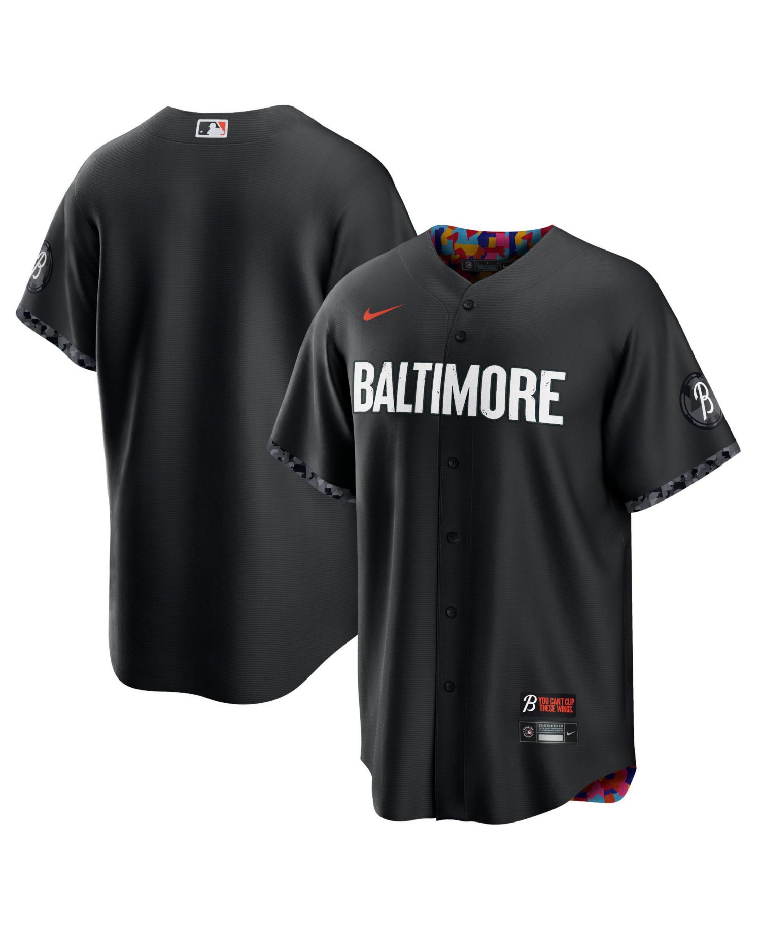 Men's Black Baltimore Orioles 2023 City Connect Replica Jersey