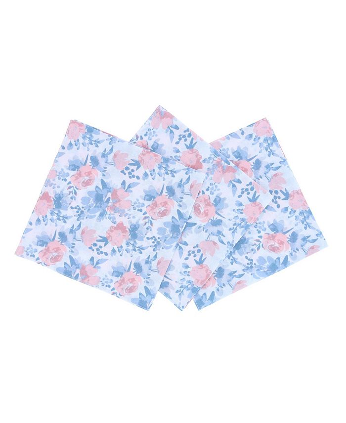 TRAFALGAR Cotton Floral Print Handkerchiefs (Pack of 3) Macy's