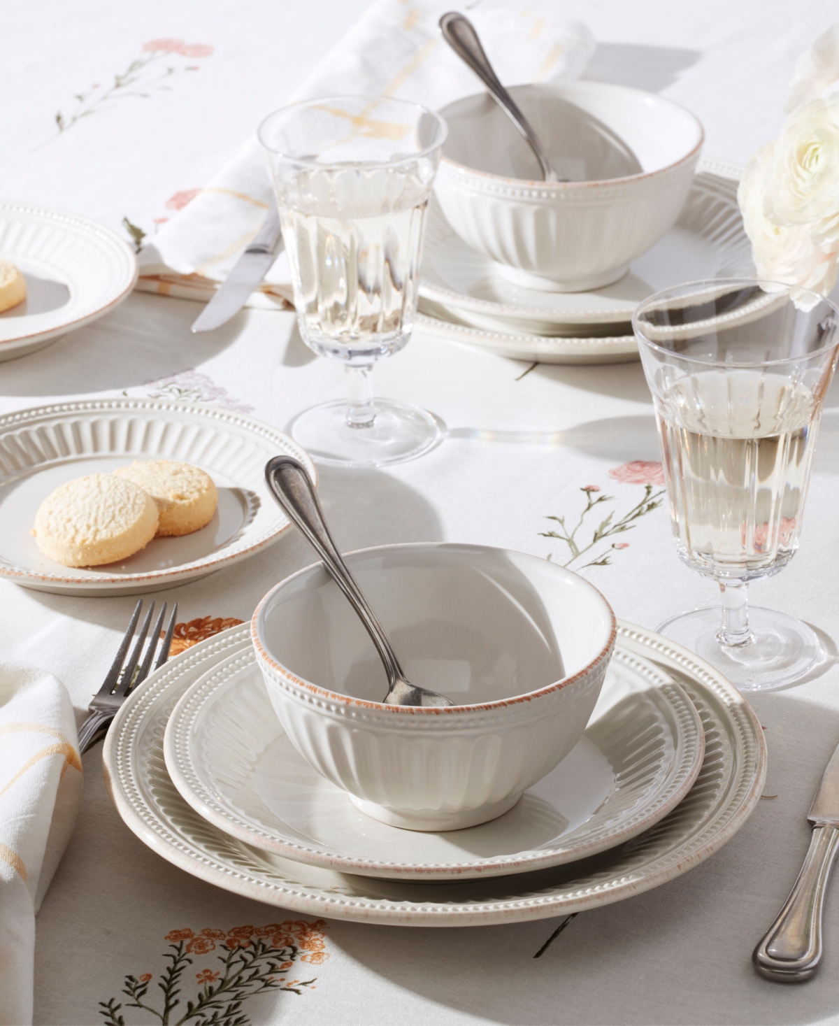 Lenox French Perle Groove All-purpose Bowls, Set Of 4 In White