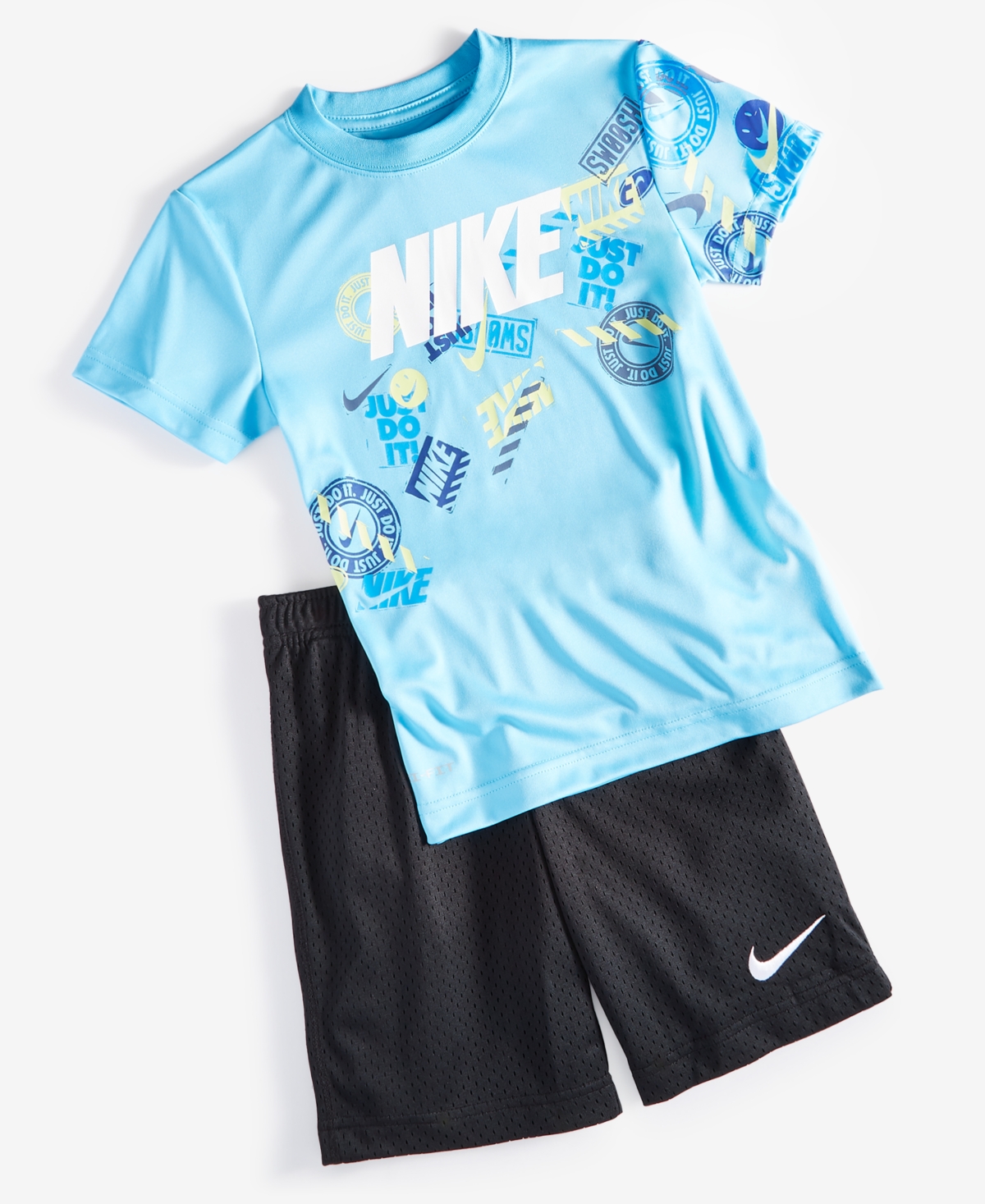 Shop Nike Little Boys Mesh Shorts In Binary Blue