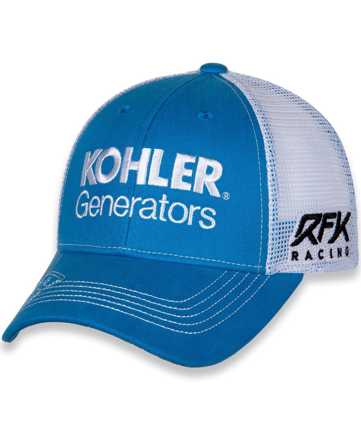 Rfk Racing Men's  Light Blue, White Brad Keselowski Kohler Adjustable Hat In Light Blue,white