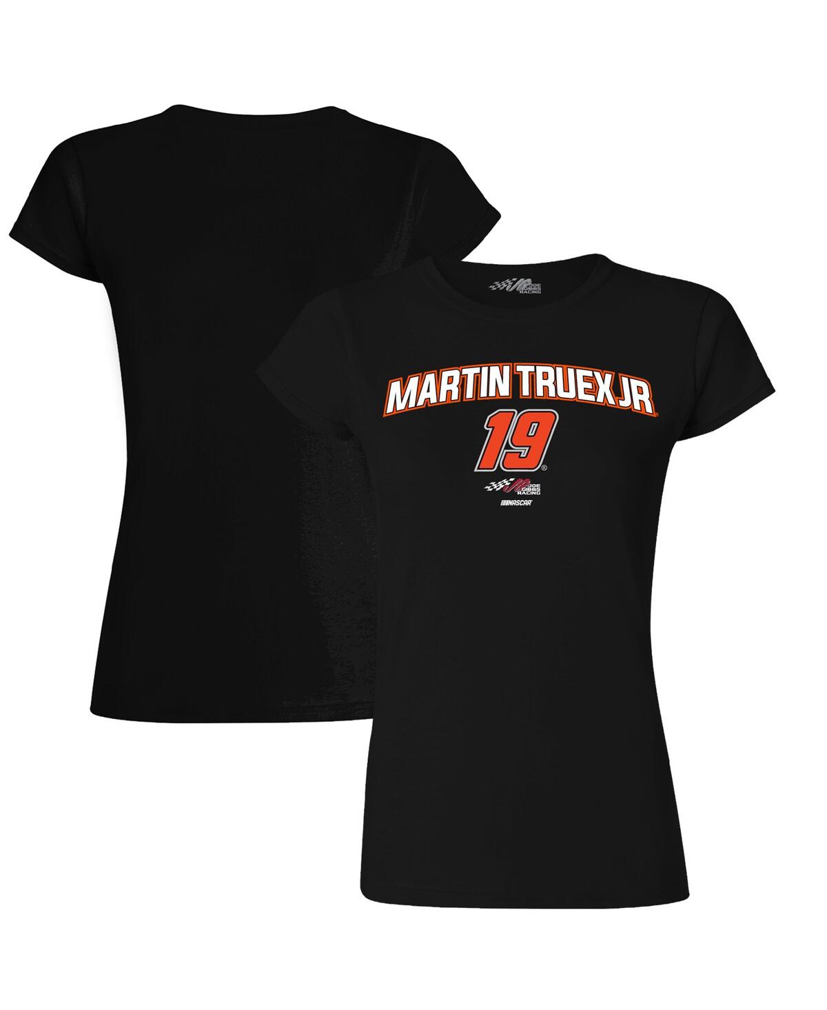 Shop Joe Gibbs Racing Team Collection Women's  Black Martin Truex Jr Rival T-shirt