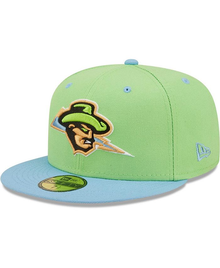 New Era Men's New Era Neon Green/Blue Cazadores de Tormentas Omaha Copa la  Diversion 59FIFTY Fitted Hat