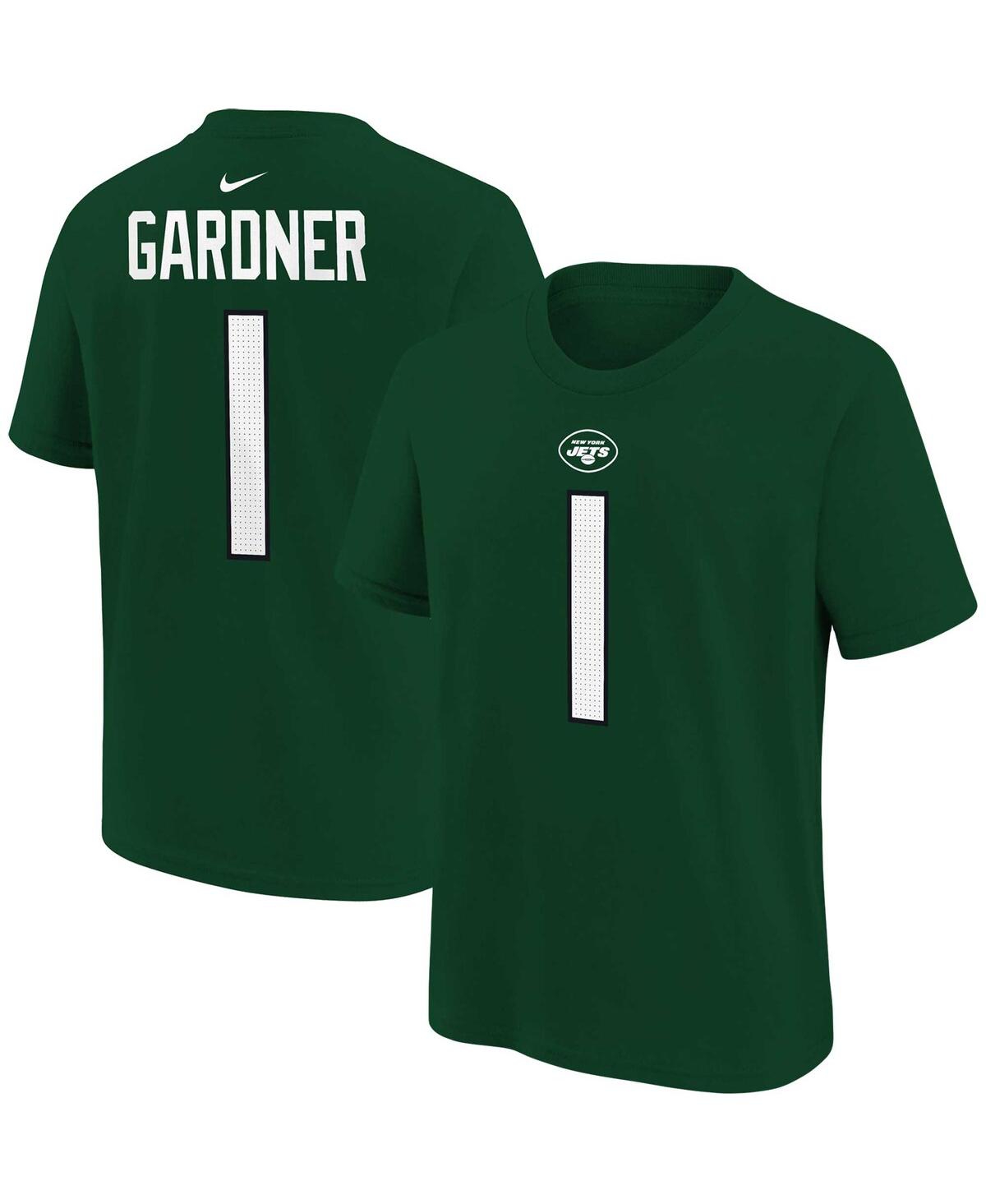 Shop Nike Little Boys And Girls  Sauce Gardner Green New York Jets Player Name And Number T-shirt