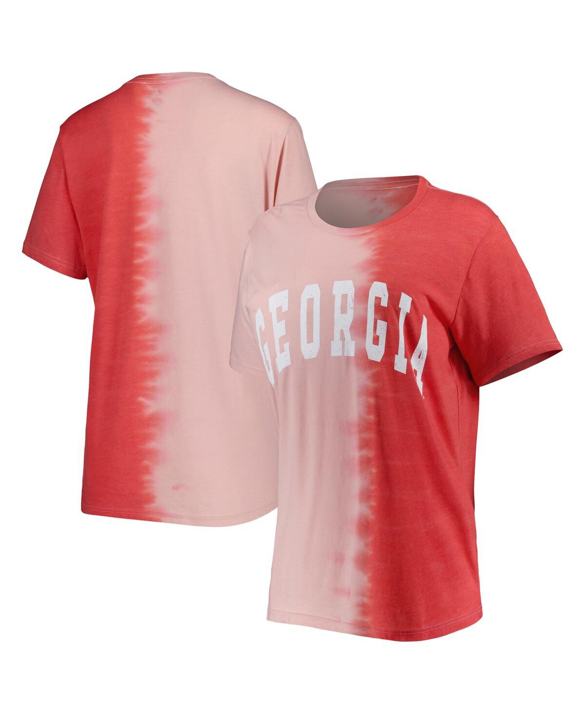 Women's Gameday Couture Red Georgia Bulldogs Find Your Groove Split-Dye T-shirt - Red