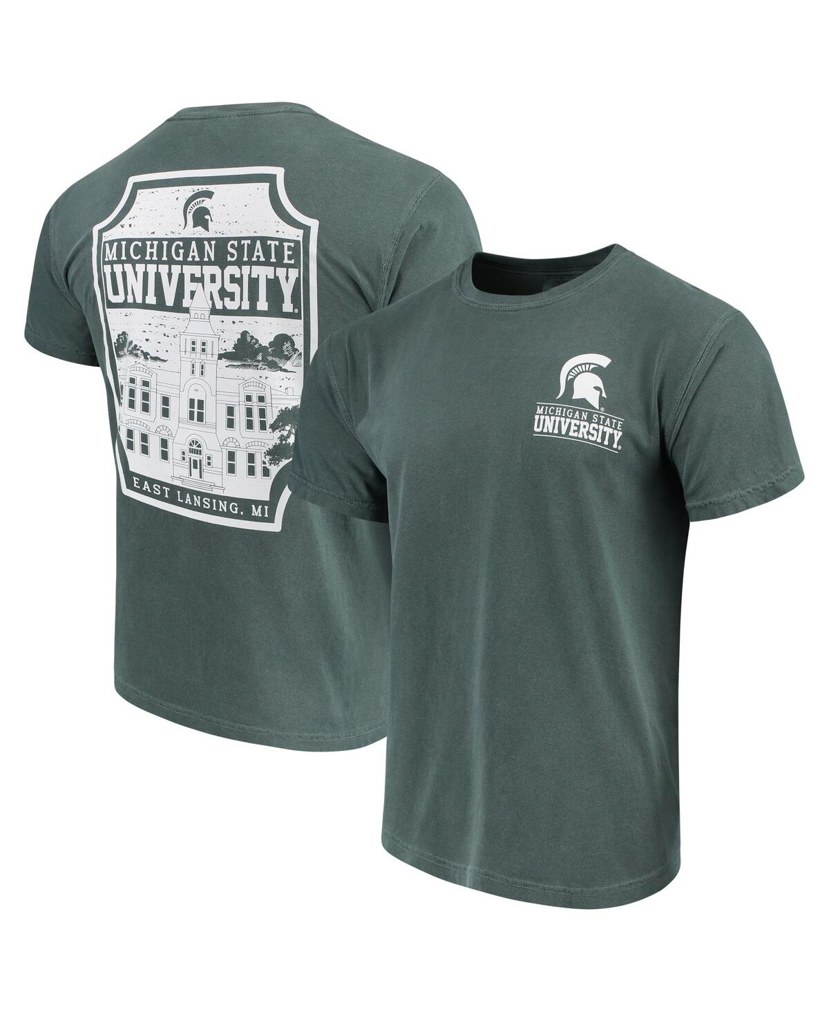 Shop Image One Men's Green Michigan State Spartans Comfort Colors Campus Icon T-shirt
