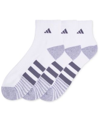 Men's 3-pk. Cushioned Quarter Logo Socks