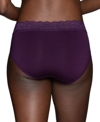 Vanity Fair Women's Flattering Lace Hi-Cut Panty Underwear 13280, extended sizes available