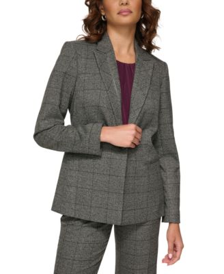 Calvin Klein - Petite Menswear One-Button Blazer