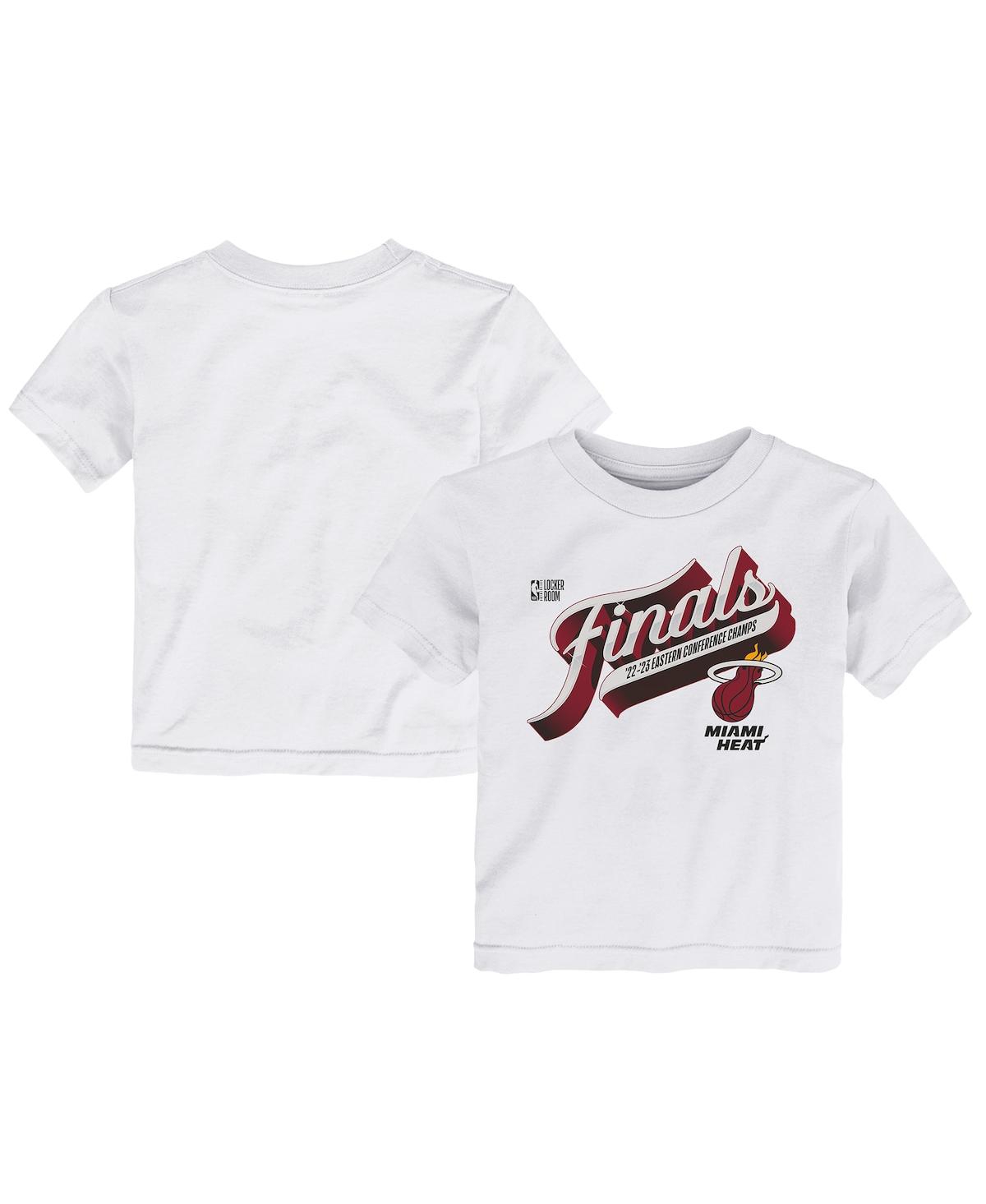 Fanatics Babies' Toddler Boys And Girls  Branded White Miami Heat 2023 Eastern Conference Champions Locker Ro