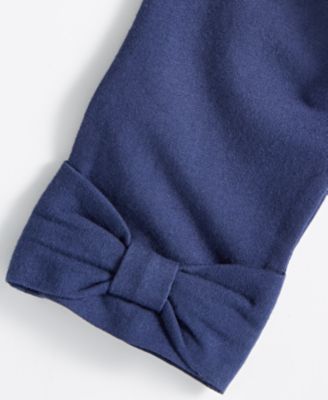 Baby Girls Bow Hem Leggings, Created for Macy's