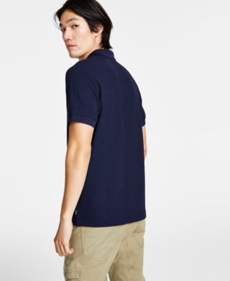 Men's Pointelle Short Sleeve Knit Shirt