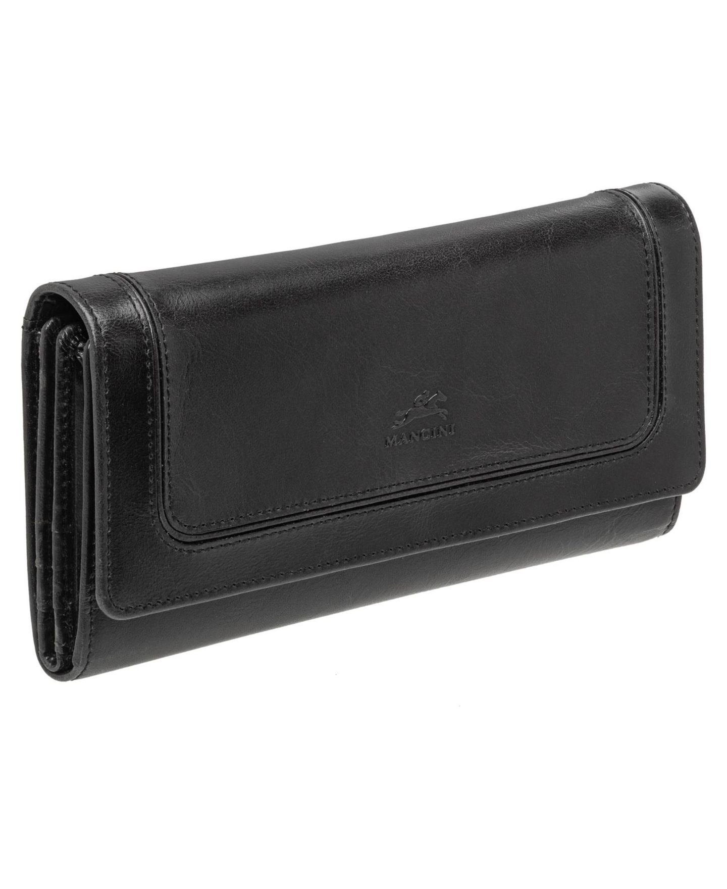 Кошелёк Mancini South Beach RFID Secure Quadruple Fold Wallet, цвет: Чёрный — фото 2