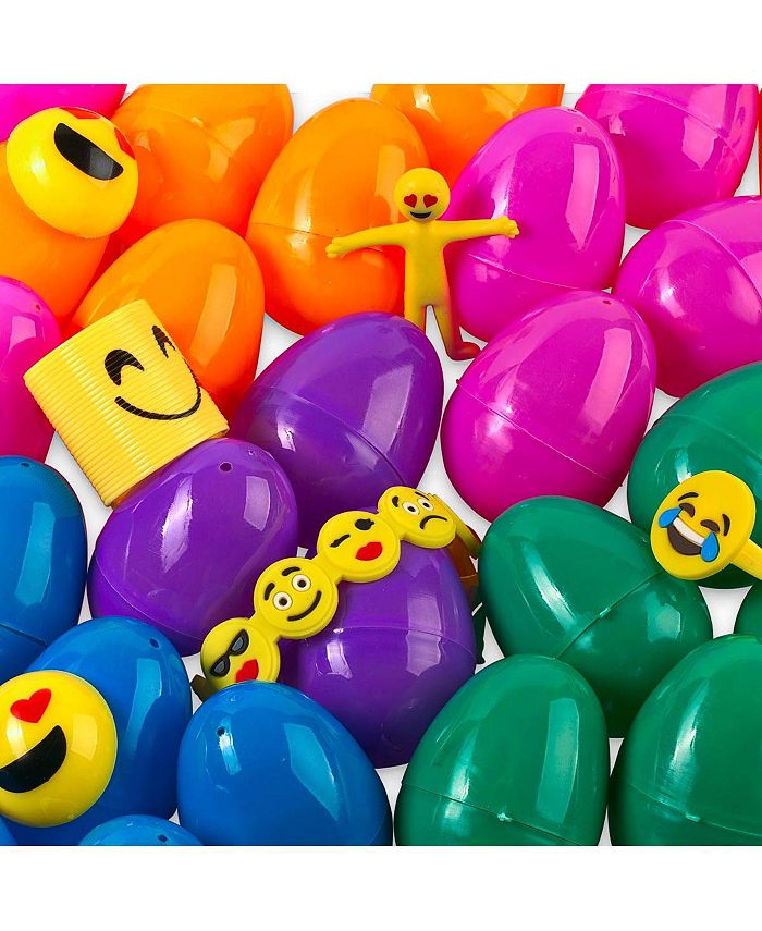 Amazaque Neliblu Emoji Toy Filled Favor Eggs 30 Bright and Colorful 2