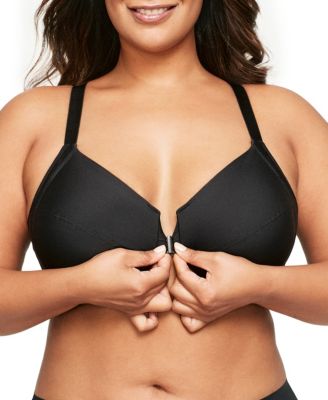 Women's Plus Size Front Close Wonder Wire Bra with Smoothing Back 1247