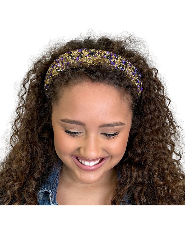 Headbands of Hope Women's All That Glitters Headband Purple + Gold