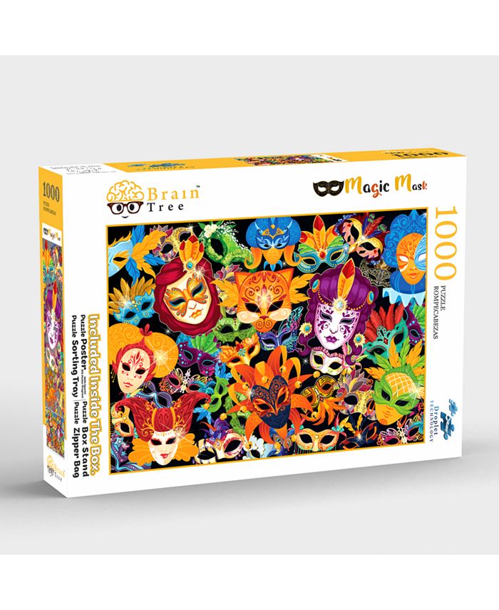 Brain Tree - Magic Mask 1000 Piece Puzzles For Adults-jigsaw