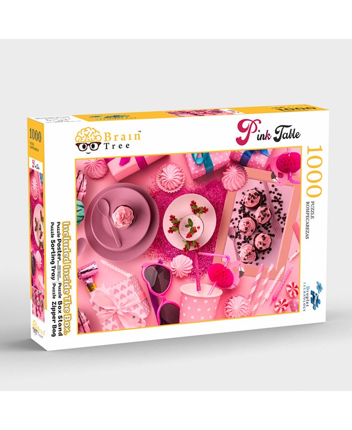 Brain Tree Games Pink Table 1000 Piece Jigsaw Puzzle Macy's