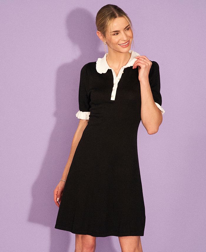 CeCe Women's Cotton Short-Sleeve Polo Dress - Macy's