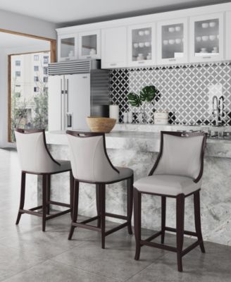 Emperor Leatherette Upholstered Barstool