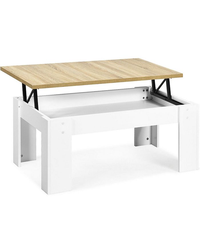Costway Lift Top Coffee Table PopUP Cocktail Table w/Hidden