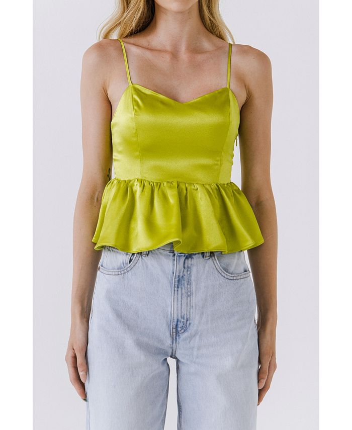 endless rose Women's Ruffled Hem Cami Top Macy's