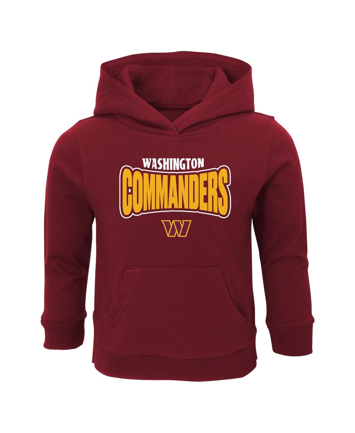 Outerstuff Babies' Toddler Boys And Girls Burgundy Washington Commanders Draft Pick Pullover Hoodie