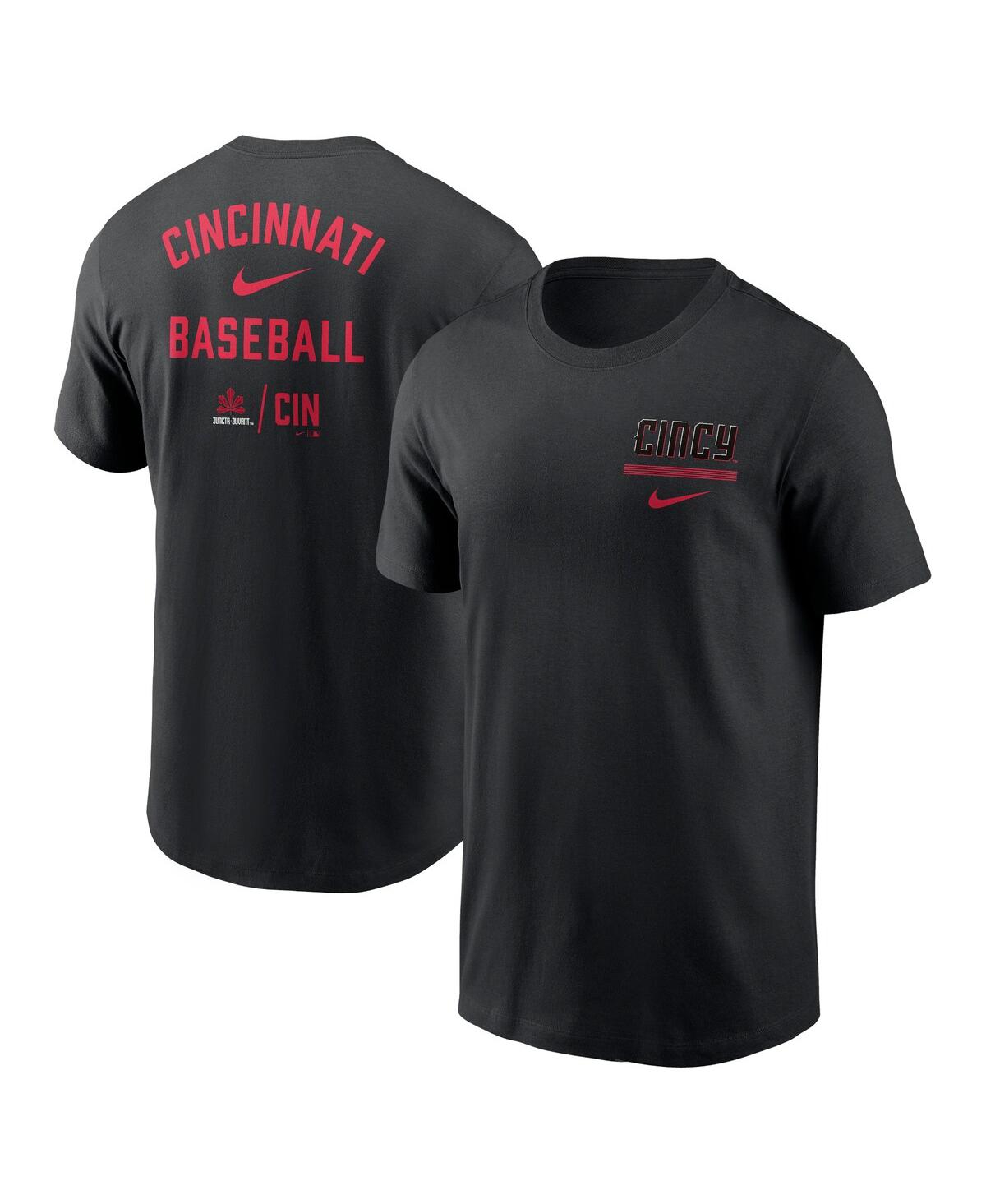 Nike Men's  Black Cincinnati Reds 2023 City Connect Double T-shirt