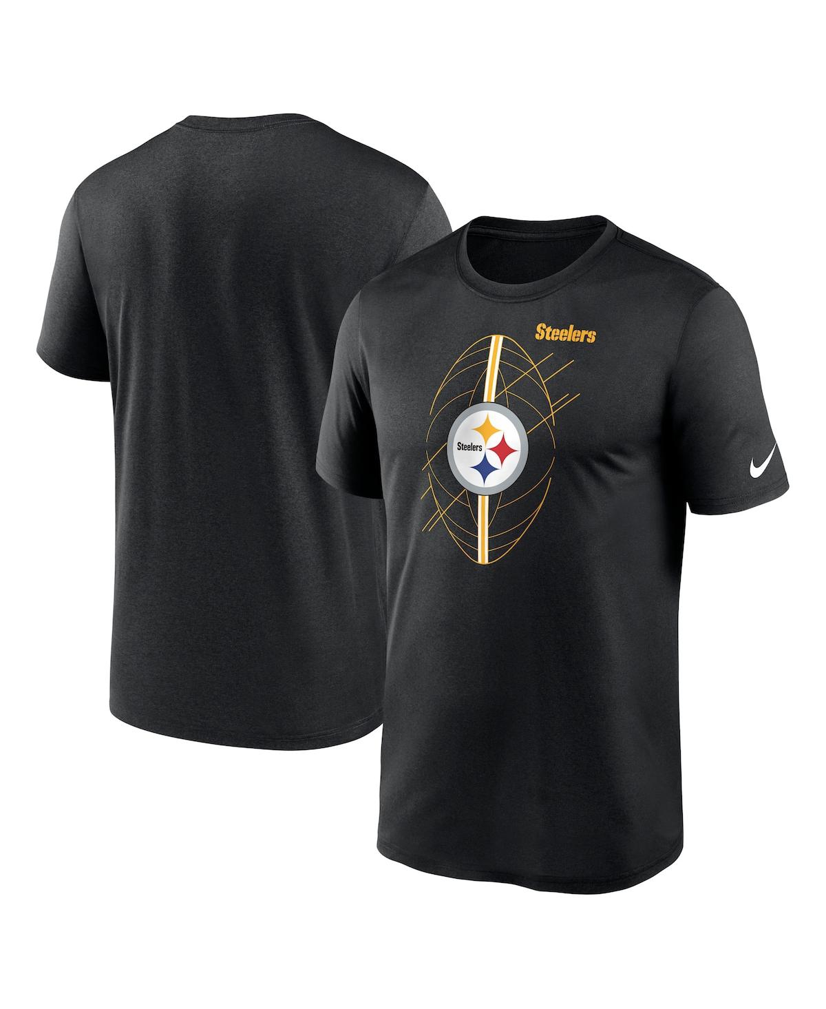 Shop Nike Men's  Black Pittsburgh Steelers Legend Icon Performance T-shirt