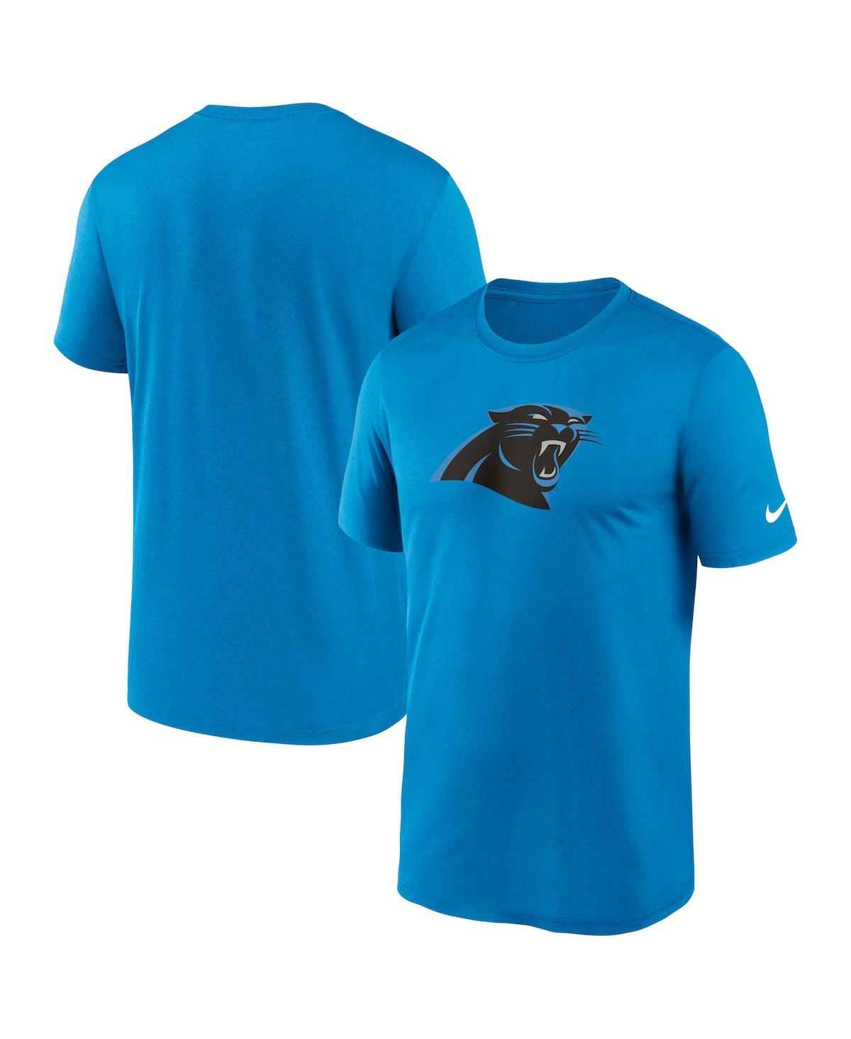 Shop Nike Men's  Blue Carolina Panthers Legend Logo Performance T-shirt