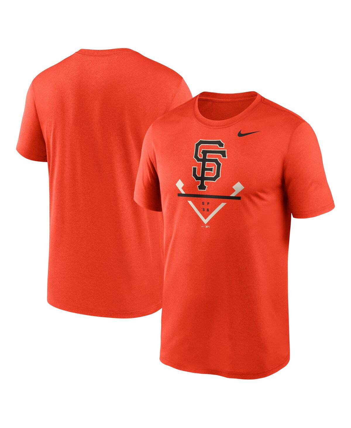Shop Nike Men's  Orange San Francisco Giants Icon Legend T-shirt