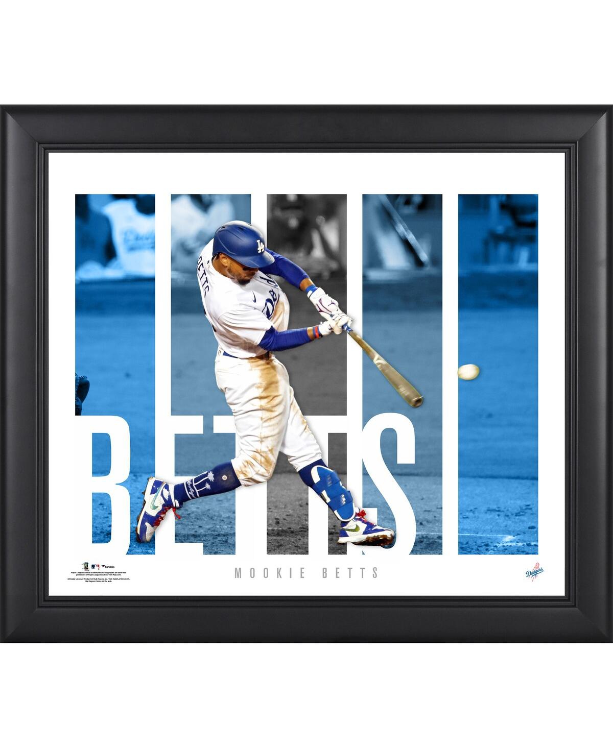 Fanatics Mookie Betts Los Angeles Dodgers Framed 15" X 17" Player Panel Collage In Multi