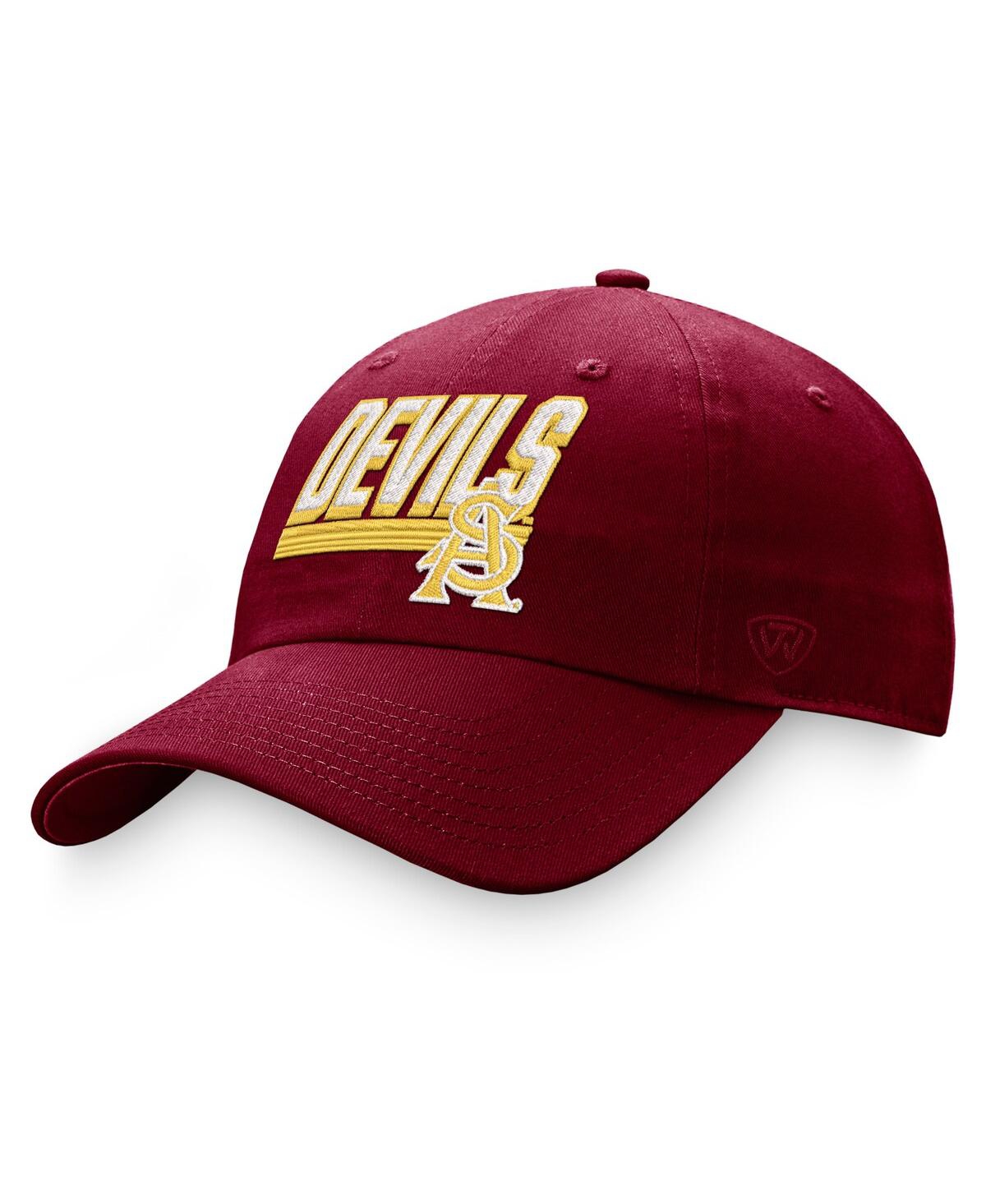 Shop Top Of The World Men's  Maroon Arizona State Sun Devils Slice Adjustable Hat