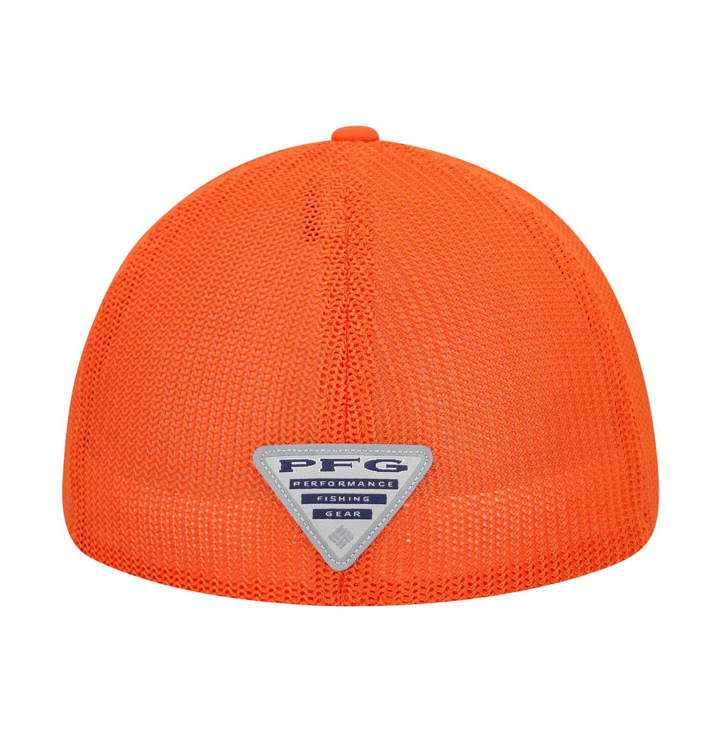 Мужская кепка Columbia Orange Clemson Tigers PFG Hooks Flex Hat — фото 5