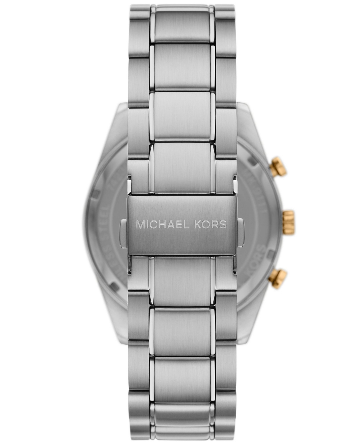 Michael Kors Men's Warren Quartz Chronograph Silver-tone Stainless Steel Watch 42mm In Silver-tone
