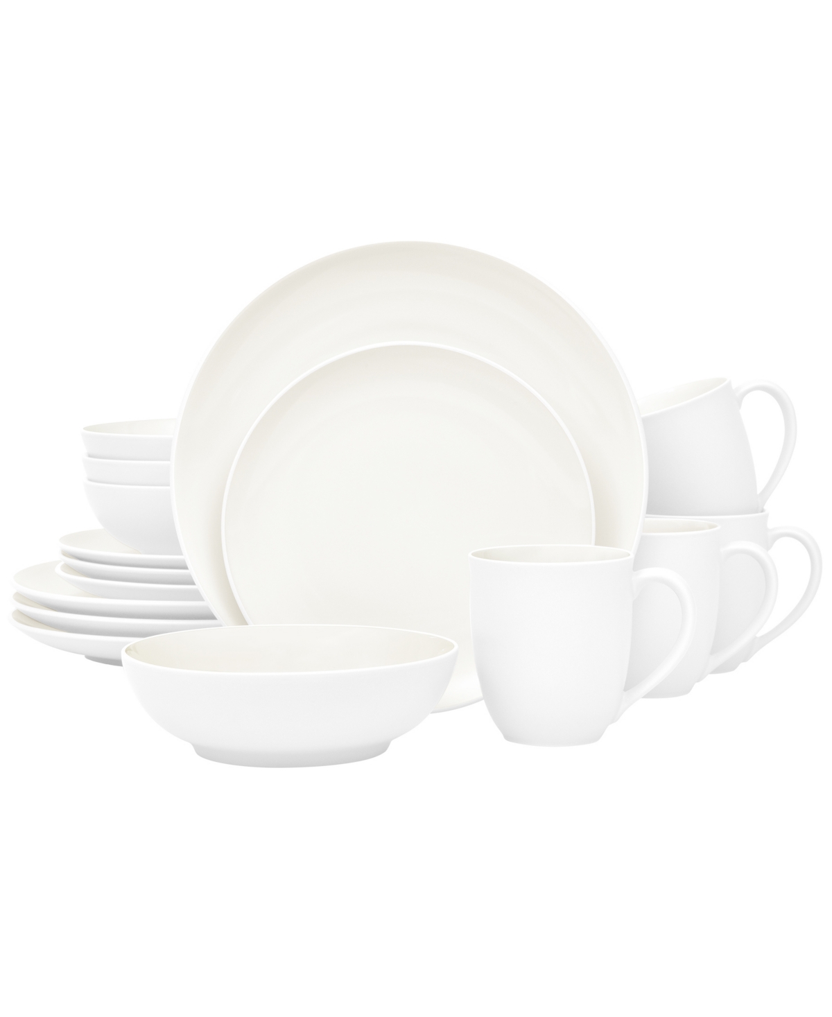 Noritake Colorwave Coupe 16-pc. Dinnerware Set, Service For 4 In White