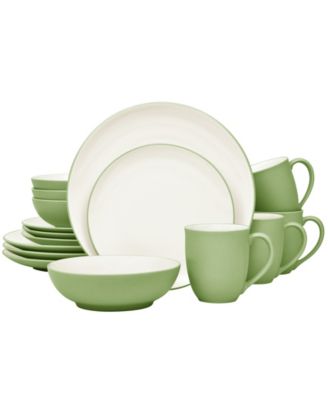 Colorwave Coupe 16 Pc. Dinnerware Set, Service for 4