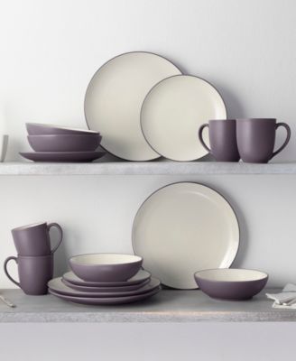Colorwave Coupe 16 Pc. Dinnerware Set, Service for 4