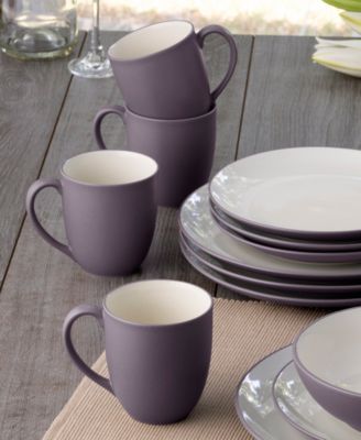 Colorwave Coupe 16 Pc. Dinnerware Set, Service for 4