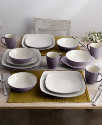 Colorwave Square 16 Pc. Dinnerware Set, Service for 4