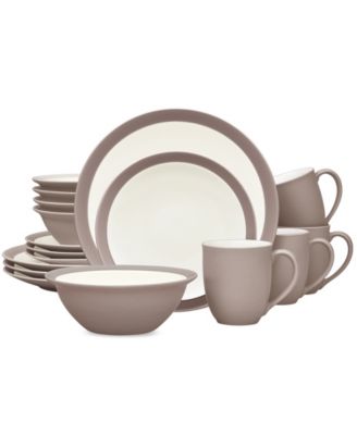 Colorwave Curve 16 Pc. Dinnerware Set, Service for 4