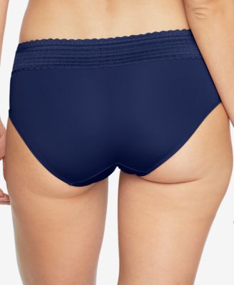 Warners's Women's Dig-Free Comfort Waist with Lace Microfiber Hipster 5609