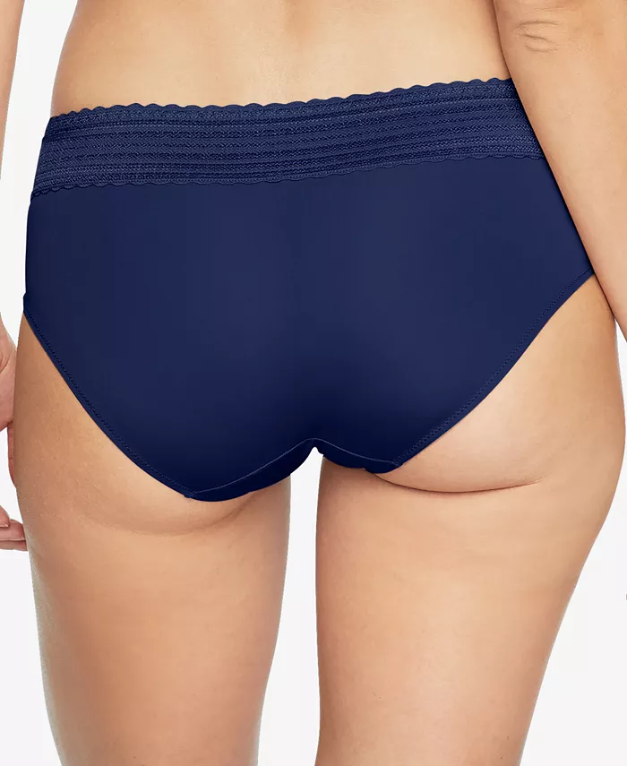 Warners's Women's Dig-Free Comfort Waist with Lace Microfiber Hipster 5609 - thumbnail 2