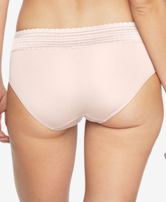Warners's Women's Dig-Free Comfort Waist with Lace Microfiber Hipster 5609