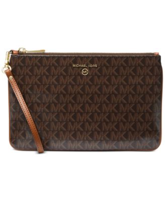 Michael Kors - Jet Set Charm Monogram Zippered Wristlet