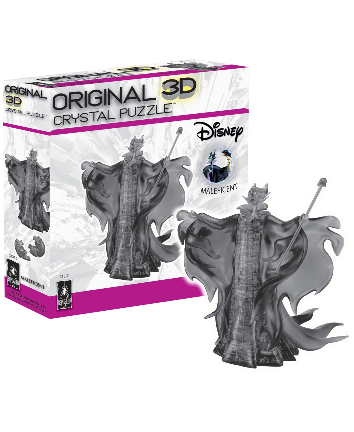 Shop University Games Bepuzzled 3d Crystal Puzzle Disney Maleficent, 74 Pieces In No Color