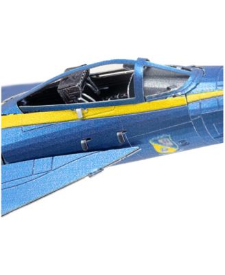 Fascinations Metal Earth Premium Series Iconx 3D Metal Model Kit Blue Angels F/A-18 Super Hornet