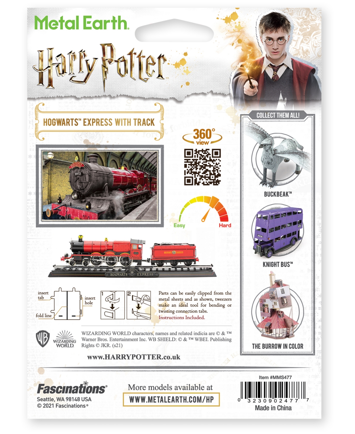 Shop University Games Fascinations Metal Earth 3d Metal Model Kit Harry Potter Hogwarts Express With Track In No Color