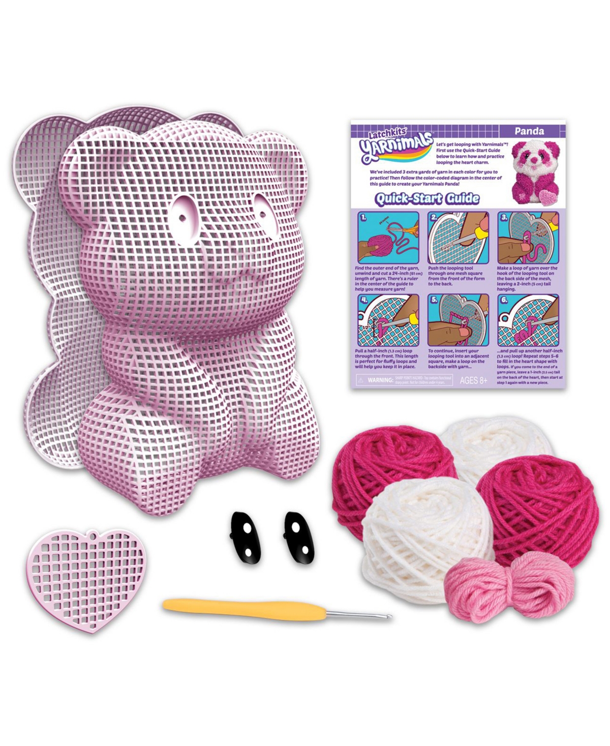 Playmonster Latchsets Yarnimals Panda Toy In No Color