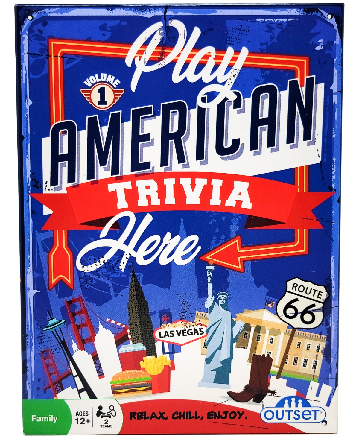 Shop University Games Outset Media Play American Trivia Here Volume 1 In No Color